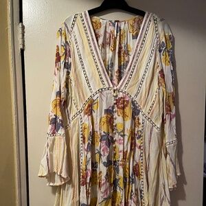 Free People Women’s boho swing babydoll top